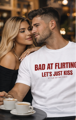 BAD AT FLIRTING - Premium T-Shirt