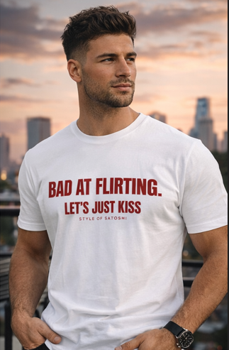 BAD AT FLIRTING - Premium T-Shirt