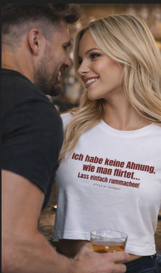 Lass einfach rummachen.! - Ladies Cropped Tee