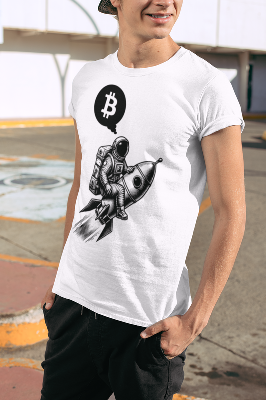 Bitcoin to the moon -  Basic Shirt Unisex