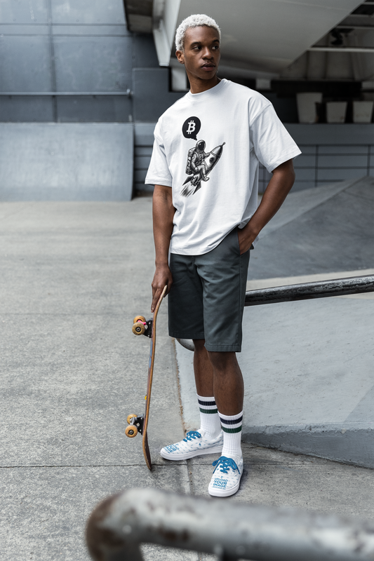 Bitcoin to the moon -  VACANCY Oversized Shirt